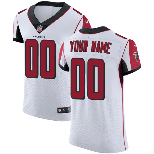 Men's Atlanta Falcons White Vapor Untouchable Custom Elite NFL Stitched Jersey